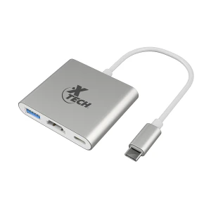 Xtech – Video adapter – USB Type C – HDMI (f) Type C(f) USB 3.0(f) – 3 in one XTC-565