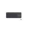 Logitech Wireless Touch Keyboard K400 Plus – Teclado – con panel táctil – inalámbrico – 2.4 GHz – QWERTY – Internacional de EE. UU. – negro