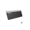 Logitech – Keyboard – Wireless – Spanish – 2.4 GHz / Bluetooth – Ergonomic Design – Black (keyboard) / Black and white