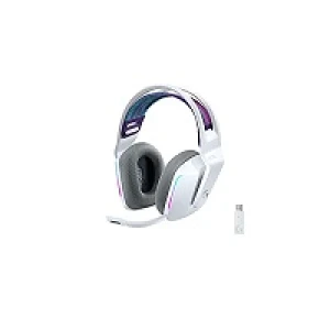 Logitech G733 LIGHTSPEED Wireless RGB Gaming Headset – Auricular – 7.1 canales – tamaño completo – 2,4 GHz – inalámbrico – blanco