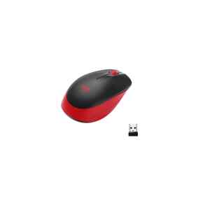 Logitech M190 – Ratón – óptico – 3 botones – inalámbrico – receptor inalámbrico USB – rojo