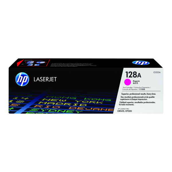 HP 128A – Magenta – original – LaserJet – cartucho de tóner (CE323A) – para Color LaserJet Pro CP1525n, CP1525nw; LaserJet Pro CM1415fn, CM1415fnw