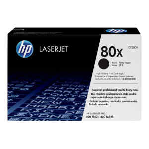 HP 80X – Alto rendimiento – negro – original – LaserJet – cartucho de tóner (CF280X) – para LaserJet Pro 400 M401, MFP M425