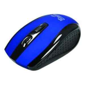 Klip Xtreme KMW-340 – Ratón – diestro – óptico – 6 botones – inalámbrico – 2.4 GHz – receptor inalámbrico USB – azul