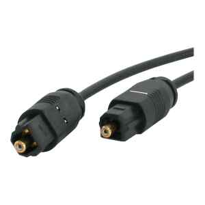StarTech.com Cable 3m TosLink Audio Digital Óptico SPDIF Delgado – Negro – Cable para audio digital (fibra óptica) – SPDIF – TOSLINK macho a TOSLINK macho – 3 m – fibra óptica – negro – para P/N: BT2A, HD202A, SPDIF2AA, SPDIFCOAXTOS, VGA2HDPRO2, WIFI2HDVGA