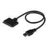 StarTech.com Cable Adaptador USB 3.0 con UASP a SATA III para Disco Duro de 2,5″ – Cable Conversor para HDD SSD – Controlador de almacenamiento – 2.5″ – SATA 6Gb/s – USB 3.0