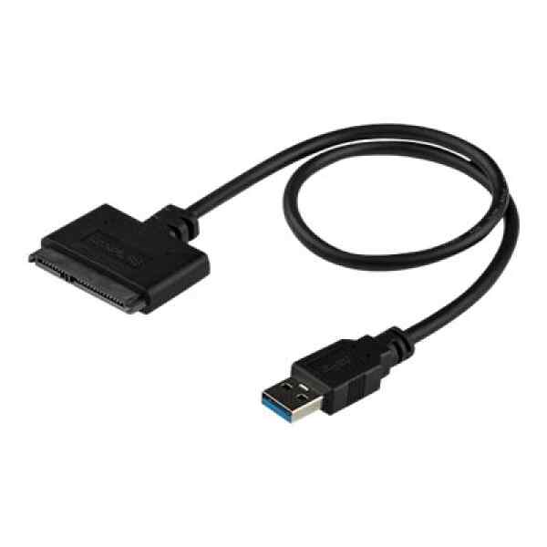 StarTech.com Cable Adaptador USB 3.0 con UASP a SATA III para Disco Duro de 2,5″ – Cable Conversor para HDD SSD – Controlador de almacenamiento – 2.5″ – SATA 6Gb/s – USB 3.0