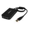 StarTech.com Adaptador de Vídeo Externo USB a VGA – Cable Conversor – Tarjeta Gráfica Externa – Hembra HD15 – Macho USB A – 1920×1200 – Adaptador USB / VGA – Conforme a la TAA – USB (M) a HD-15 (VGA) (H) – USB 2.0 – 50 cm – admite 1920×1200 (WUXGA) – gris – para P/N: MXT101MM
