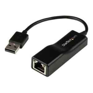 StarTech.com Adaptador USB 2.0 de Red Fast Ethernet 10/100 Mbps – NIC Externo RJ45 – Adaptador de red – USB 2.0 – 10/100 Ethernet – negro