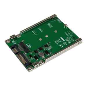 StarTech.com Adaptador Conversor SSD M.2 NGFF a SATA de 2,5 Pulgadas – Convertidor M2 a SATA – Controlador de almacenamiento – 1 Canal – SATA 6Gb/s – SATA 6Gb/s – para P/N: BRACKET125PT, BRACKET125PTP, SATERASER4, SDOCK1EU3P2, SDOCK4U313, USB31C2SAT3
