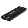 StarTech.com Adaptador SSD M.2 a USB 3.0 SuperSpeed UASP con Carcasa Protectora – Conversor NGFF de Unidad SSD – Caja de almacenamiento – M.2 – SATA 6Gb/s – USB 3.0 – negro