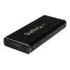 StarTech.com Caja Adaptador M.2 NGFF a USB 3.1 con Carcasa Protectora – Caja de SSD M.2 para SSDs M.2 SATA (SM21BMU31C3) – Caja de almacenamiento – M.2 – SATA 6Gb/s – USB 3.1 (Gen 2) – negro, plata – para P/N: TBLT3MM1MA, TBLT3MM2M, TBLT3MM2MA