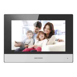 Hikvision DS-KH6320-WTE1 – Sistema de intercomunicacion de video – inalambrico, cableado (LAN 10/100, 802.11b, 802.11g, 802.11n) – 7″ monitor LCD