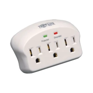 Tripp Lite Surge Protector Wallmount Direct Plug In 3 Outlet 660 Joules – Protector contra sobretensiones – 15 A – CA 120 V – 1875 vatios – conectores de salida: 3 – gris