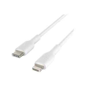 Belkin BOOST CHARGE – Cable Lightning – 24 pin USB-C macho a Lightning macho – 1 m – blanco – suministro de potencia USB (18W) – para Apple iPad/iPhone/iPod (Lightning)