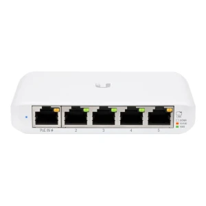 Ubiquiti UniFi Switch USW Flex Mini – Conmutador – inteligente – 4 x 10/100/1000 + 1 x 10/100/1000 (PoE+) – sobremesa – PoE+