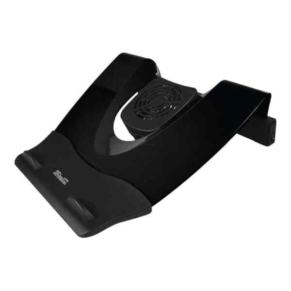 Klip Xtreme KNS-110B Notebook Stand / Cooling Station – Soporte para ordenador portátil – con concentrador USB de 4 puertos, ventilador de refrigeración – 17″ – negro