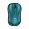 Logitech M185 – Ratón – diestro y zurdo – óptico – inalámbrico – 2.4 GHz – receptor inalámbrico USB – azul