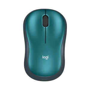 Logitech M185 – Ratón – diestro y zurdo – óptico – inalámbrico – 2.4 GHz – receptor inalámbrico USB – azul