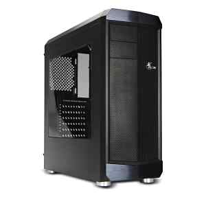 Xtech – Black – PC Case Gamer – XT-GMR2 – Environ – Gaming – Blue LED Fan – Side panel Acrylic window – ATX – No power supply (PS/2) – Black – One USB 2.0 port – One USB 3.0 port – One headphone port – One microphone port – Up to seven fans, with only one pre-installed unit of 120mm with 4 LEDs – Structure Material: 0.55mm SPCC – Black painting interior – Motherboard compatibility: ATX/Micro-ATX/ITX – Power supply: Bottom-mounted (not included) – Power supply maximum size: (L)9.05x(H)3.54in – He Xtech – Black – PC Case Gamer – XT-GMR2 – Environ – Gaming – Blue LED Fan – Side panel Acrylic window – ATX – No power supply (PS/2) – Black – One USB 2.0 port – One USB 3.0 port – One headphone port – One microphone port – Up to seven fans, with only one pre-installed unit of 120mm with 4 LEDs – Structure Material: 0.55mm SPCC – Black painting interior – Motherboard compatibility: ATX/Micro-ATX/ITX – Power supply: Bottom-mounted (not included) – Power supply maximum size: (L)9.05x(H)3.54in – He