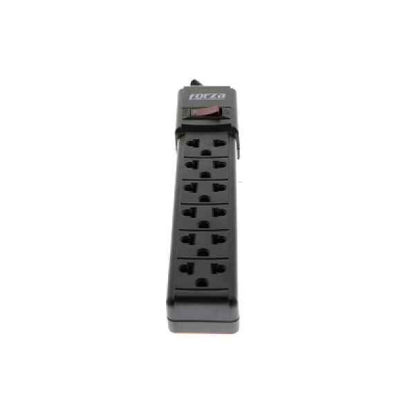 Forza  –  PS Series PS-001B – Banda de potencia – CA 120-220 V – conectores de salida: 6 – negro
