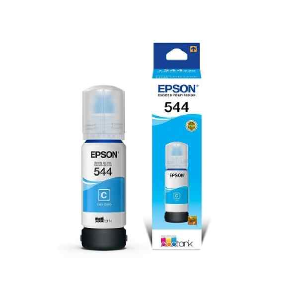 Epson 544 – 65 ml – cián – original – recarga de tinta – para EcoTank L1110, L1210, L3110, L3150, L3210, L3250, L3260, L5290