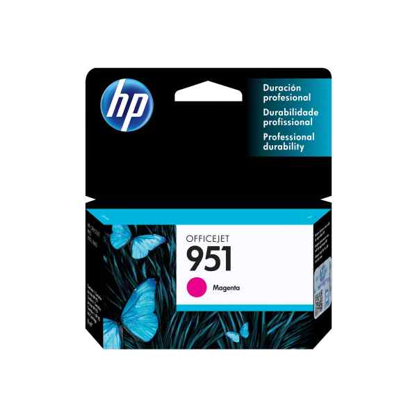 HP 951 – 8 ml – magenta – original – cartucho de tinta – para Officejet Pro 251, 276, 8100, 8600, 8600 N911, 8610, 8615, 8616, 8620, 8625, 8630, 8640