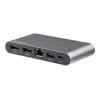 StarTech.com Adaptador Multipuertos USB-C – Dos Monitores – Windows – USB Tipo C a DisplayPort Doble de 4K – 2x USB-A – PD 3.0 100W – GbE (DK30C2DAGPD) – Estación de conexión – USB-C – 2 x DP – 1GbE – para P/N: ARMBARDUO, ARMBARDUOV, ARMDUAL, ARMDUAL30, ARMDUALV, ARMSLIMDUO