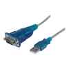 StarTech.com Cable Adaptador USB a Serie RS232 de 1 Puerto Serial DB9 – Macho a Macho – Conversor Compatible con Windows 8 – Adaptador serie – USB 2.0 – RS-232