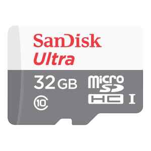 SanDisk Ultra – Tarjeta de memoria flash (adaptador microSDHC a SD Incluido) – 32 GB – Class 10 – microSDHC UHS-I