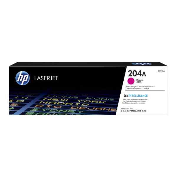 HP 204A – Magenta – original – LaserJet – cartucho de tóner (CF513A) – para Color LaserJet Pro M154a, M154nw, MFP M180n, MFP M180nw, MFP M181fw