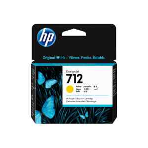 HP 712 – 29 ml – amarillo – original – DesignJet – cartucho de tinta – para DesignJet Studio, T210, T230, T250, T630, T650