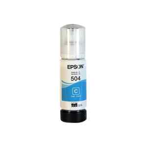Epson 504 – 70 ml – cián – original – recarga de tinta – para EcoTank L4150, L4260, L6161, L6171, L6191, L6270