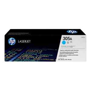 HP 305A – Cián – original – LaserJet – cartucho de tóner (CE411A) – para LaserJet Pro 300 color M351a, 300 color MFP M375nw, 400 color M451, 400 color MFP M475