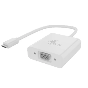 Xtech – Display adapter – USB Type C – VGA – Glossy white – XTC-551