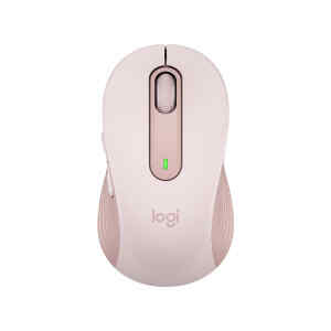 Logitech Signature M650 – Ratón – manos pequeñas – diestro y zurdo – inalámbrico – Bluetooth, 2.4 GHz – receptor de USB Logitech Logi Bolt – rosa