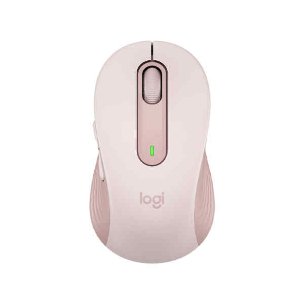 Logitech Signature M650 – Ratón – manos pequeñas – diestro y zurdo – inalámbrico – Bluetooth, 2.4 GHz – receptor de USB Logitech Logi Bolt – rosa