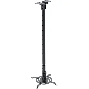 Klip Xtreme KPM-610B – Kit de montaje (pies, montaje en techo inclinado/giratorio) – para proyector – acero – negro – se puede instalar en el techo