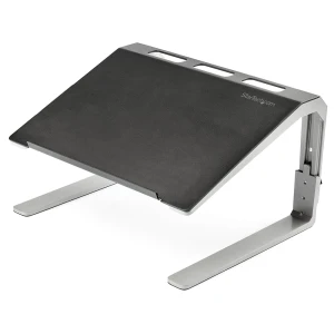 StarTech.com Base Soporte Ajustable Ergonomica para Ordenador Portatil – de Servicio Pesado – con 3 Posiciones de Ajuste de Altura LTSTND – Soporte para ordenador portátil – escritorio – 17″ – negro, plata