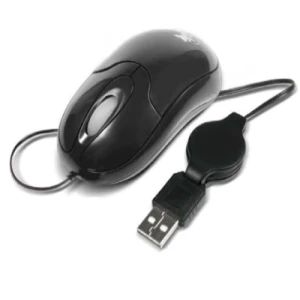 Xtech XTM-150  – Ratón – Cableado – USB – Negro – Optico – Cable Retráctil