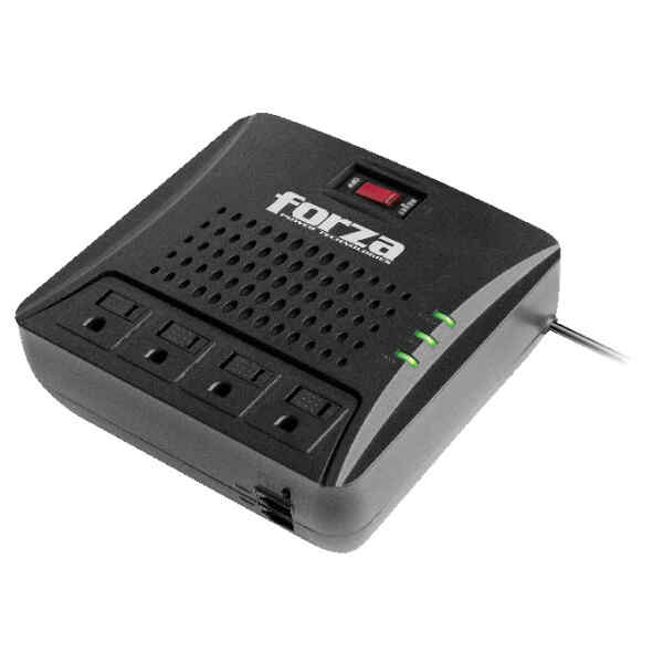 Forza FVR Series FVR-3001 – Regulador automático de voltaje – CA 110/120 V – 1500 vatios – 3000 VA – conectores de salida: 4