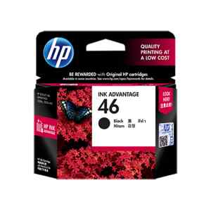 HP 46 – Negro – original – Ink Advantage – cartucho de tinta – para Deskjet Ink Advantage Ultra 2529, Ink Advantage Ultra 4729
