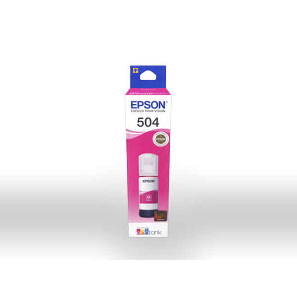 Epson 504 – 70 ml – magenta – original – recarga de tinta – para EcoTank L4150, L4260, L6161, L6171, L6191, L6270