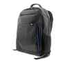 Xtech XTB-211 Mochila para laptop- 15.6″ –  Poliéster –  Color Negro con detalles en azul – Bolsillo frontal para accesorios con organizador interior – Bolsillo de malla laterales