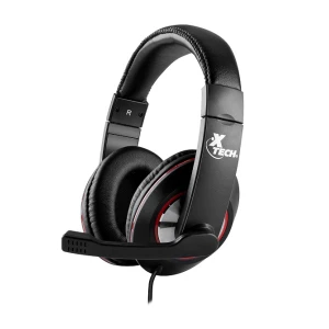 Xtech – Headset – Wired – XTH-531 – Kalamos – Gaming – Color: Black w Red accents – Connection type: USB plug- Directivity: Omnidirectional – Buttons: Command Capsule (with volume +, Volume -, audio mute, and Microphone mute – Cable length: 6.5ft