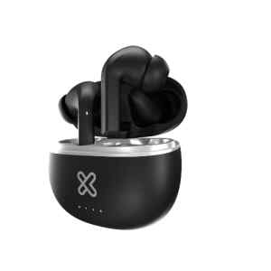 Klip Xtreme – KTE-750BK – True wireless earphones – Para Home audio / Para Portable electronics / Para Tablet / Para Cellular phone – Wireless – ANC – 26hrs – Negro – Cancelación activa de ruido – 26 horas de reproducción – Botón táctil – Resistente al agua