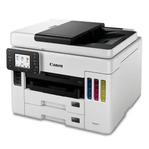 Canon MAXIFY GX7010 – Impresora multifunción – color – chorro de tinta – rellenable – A4 (210 x 297 mm), Legal (216 x 356 mm) (original) – A4/Legal (material) – hasta 45 ppm (impresión) – hasta 24 ipm (impresión) – 600 hojas – USB 2.0, LAN, Wi-Fi(n), host USB
