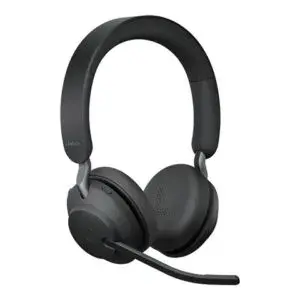 Jabra Evolve2 65 UC Stereo – Auricular – en oreja – Bluetooth – inalambrico – USB-A – aislamiento de ruido – negro