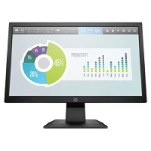 HP P204 – LED-backlit LCD monitor – 19.5″ – 1600 x 900 – TN – HDMI / VGA (DB-15) – Black