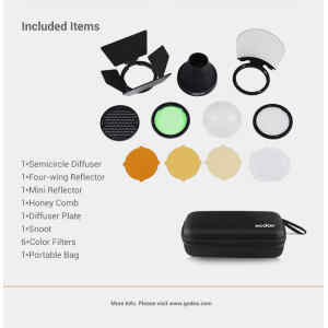 Kit de accesorios de cabezal de flash redondo | AK-R1 – GODOX